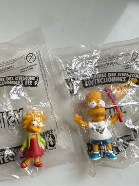 2009 The Simpsons 20th Anniversary Sealed Figures – Bart & Lisa NWT